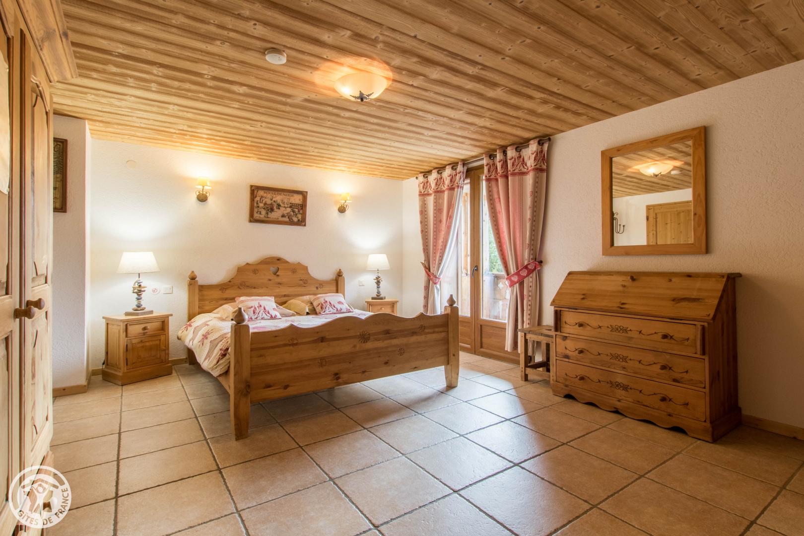 Chambre double du chalet à Châtel